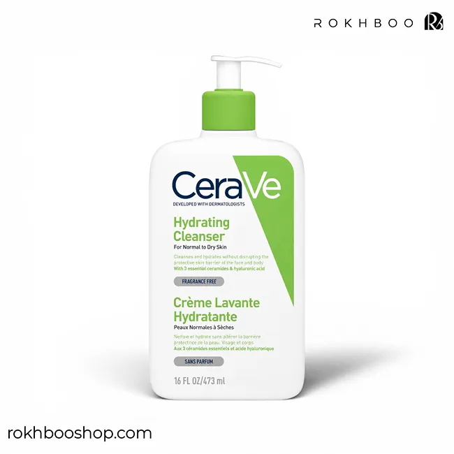 cerave-hydrating-cleanser-for-normal-to-dry-skin-473ml شوینده هیدراتینگ سراوی پوست نرمال تا خشک - تصویر 1